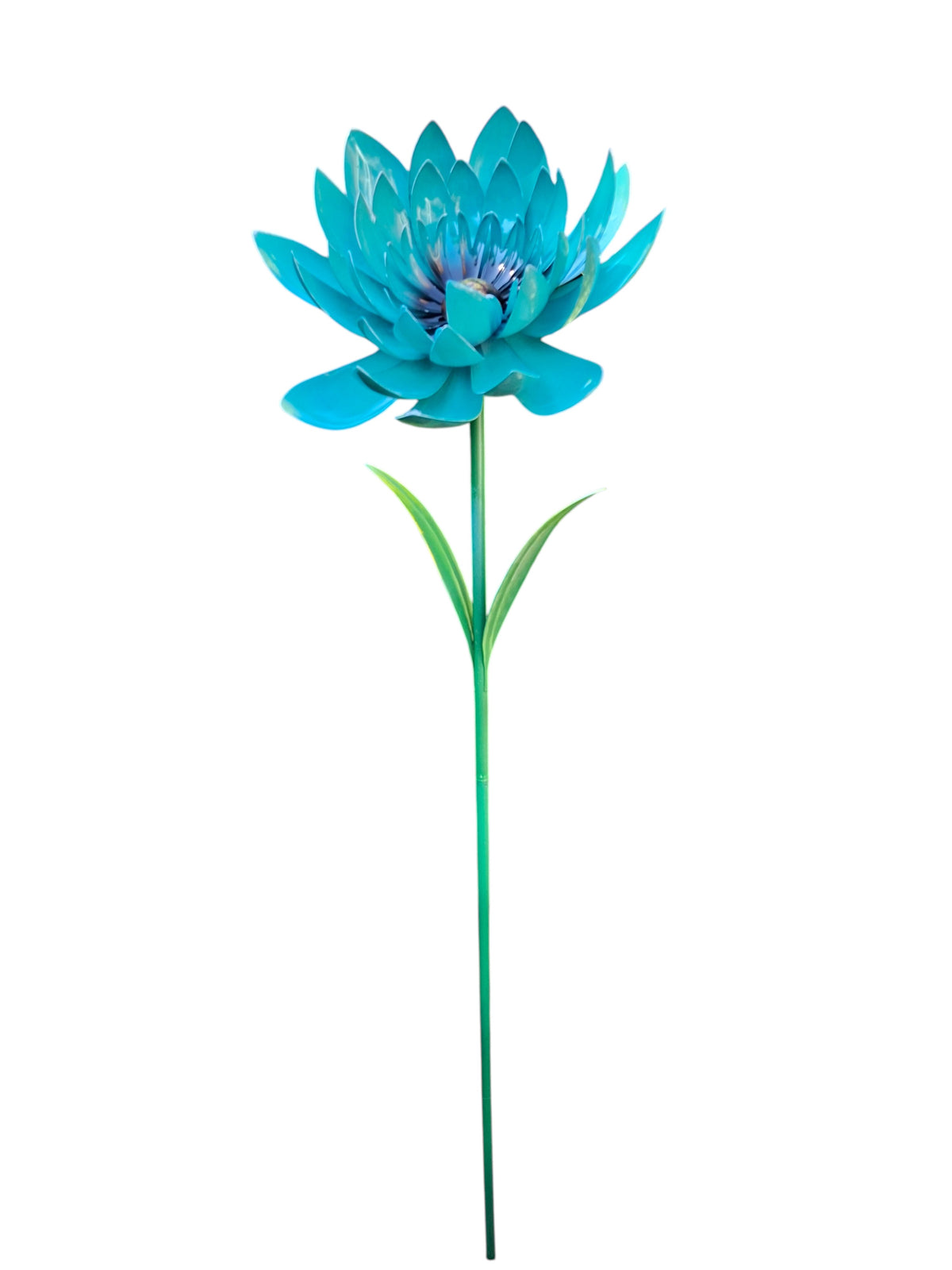 Blauwe Grote Bloem tuindecoratie – detailfoto