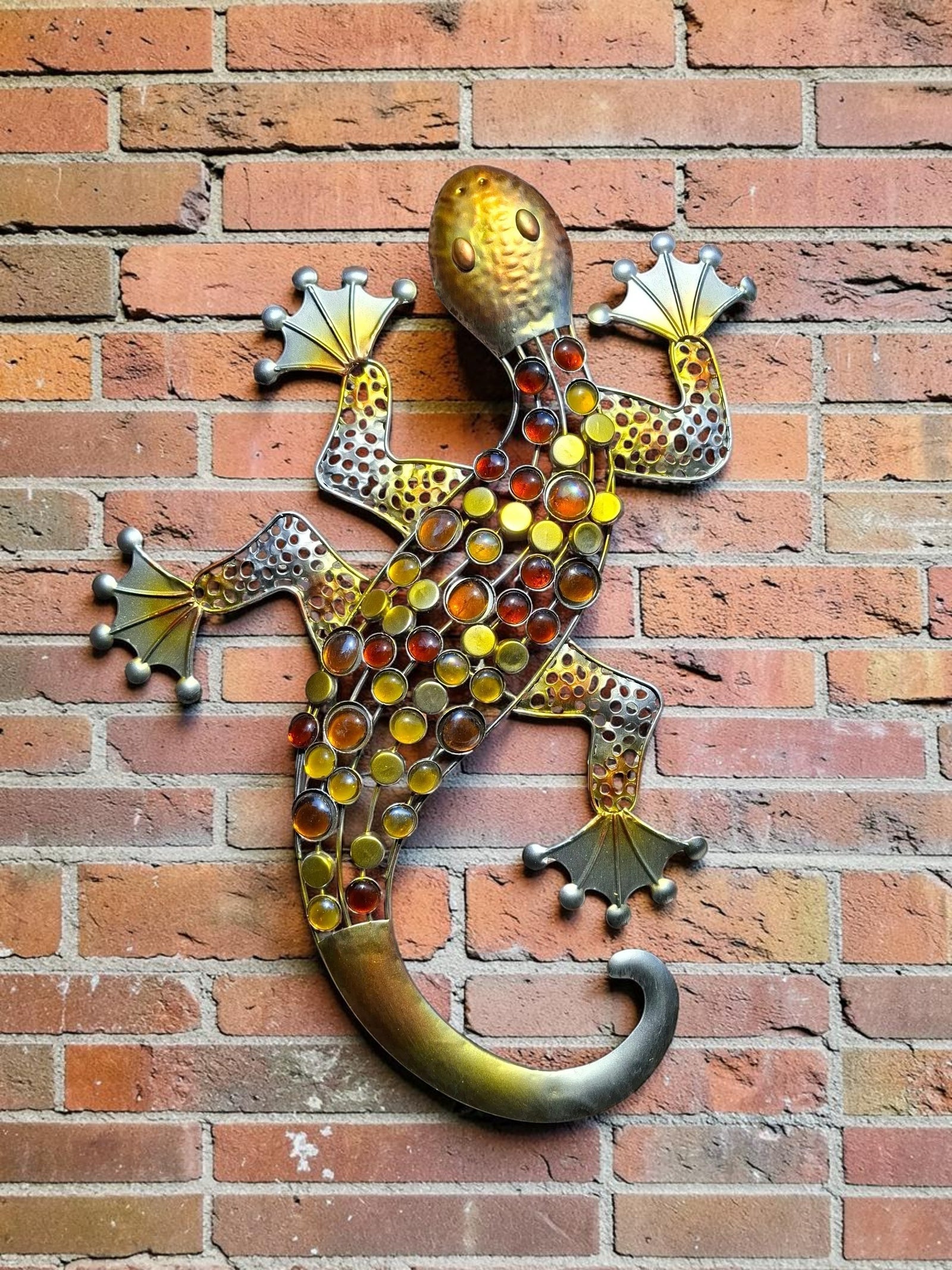 Gekko Goud tuindecoratie – sfeerbeeld