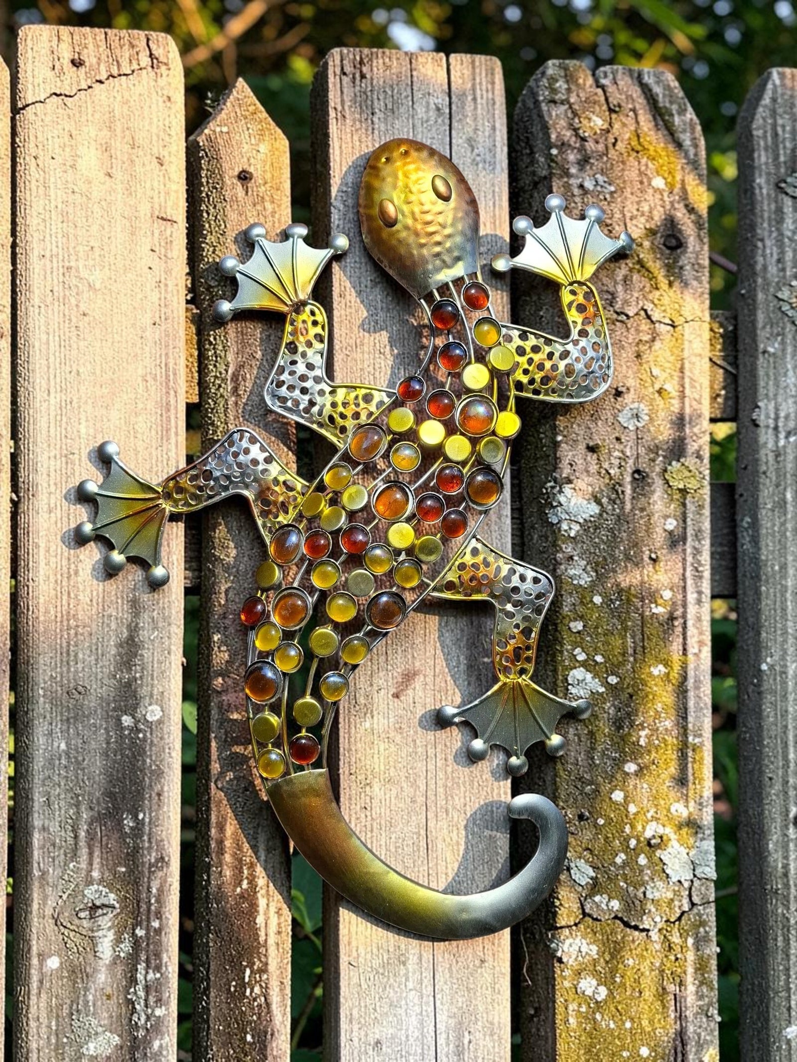 Gekko Goud tuindecoratie – close-up