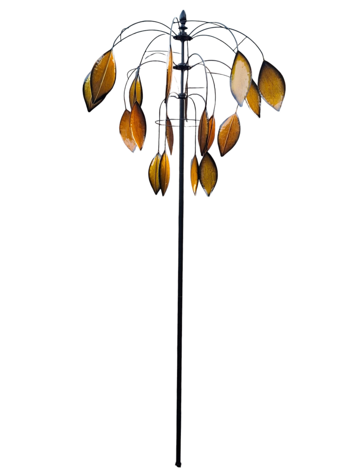 Herfstblad tuindecoratie – close-up