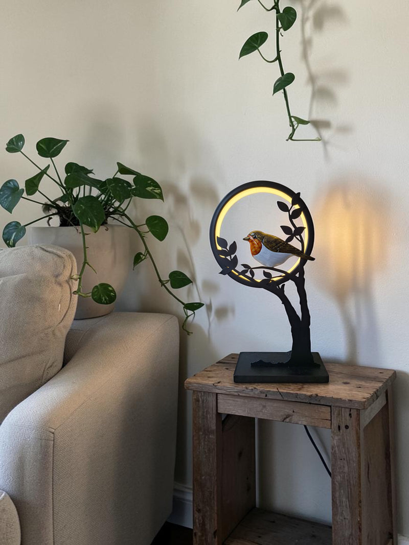 Lamp Roodborstje (Binnen) tuindecoratie – sfeerbeeld