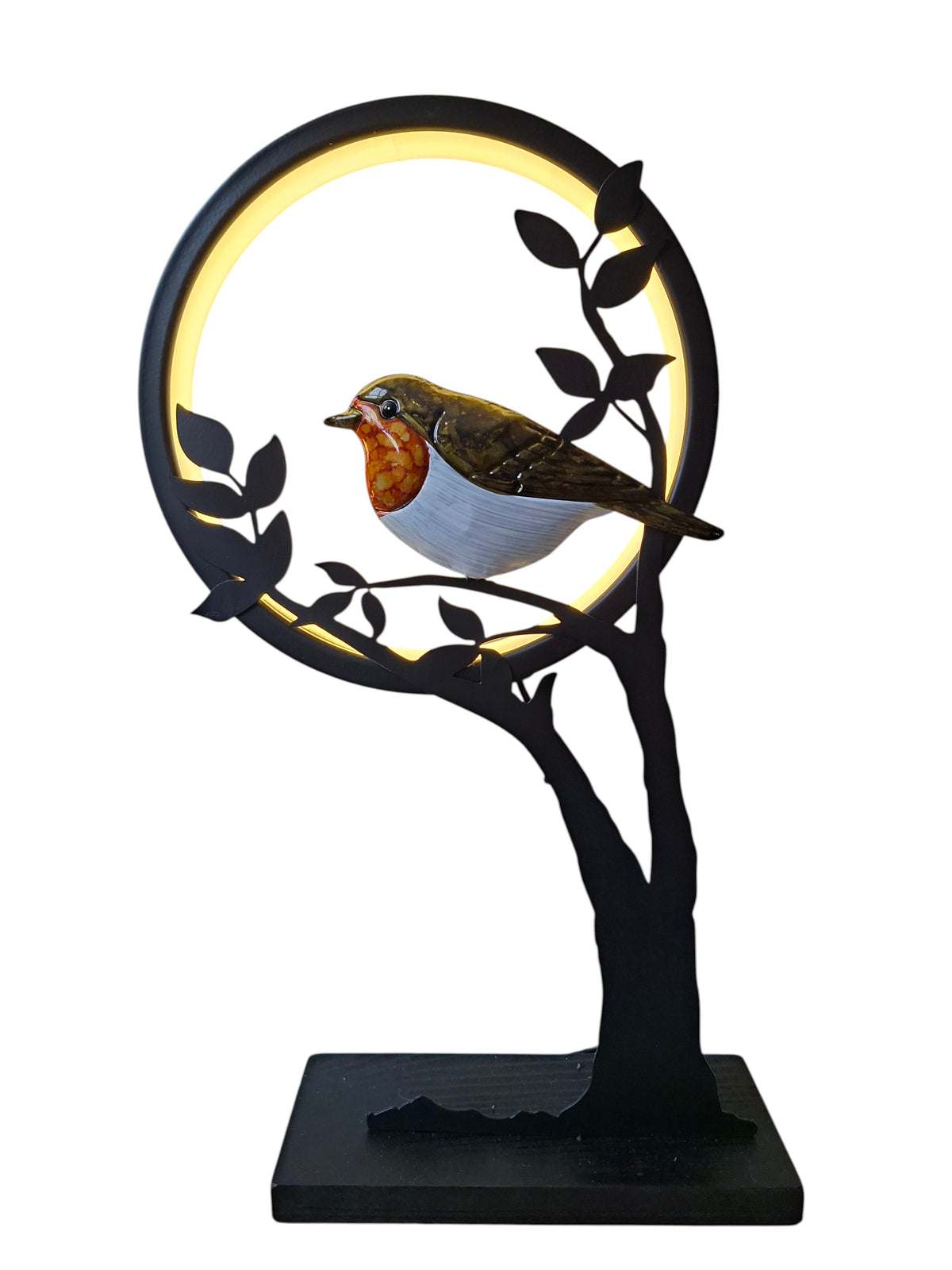 Lamp Roodborstje (Binnen) tuindecoratie – detailfoto