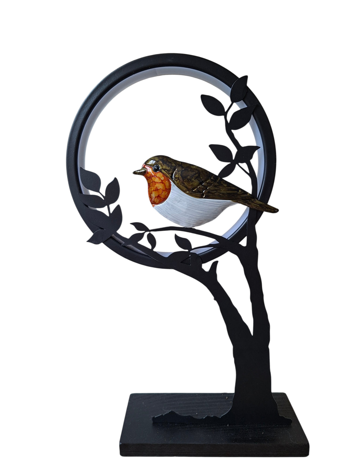 Lamp Roodborstje (Binnen) tuindecoratie – close-up