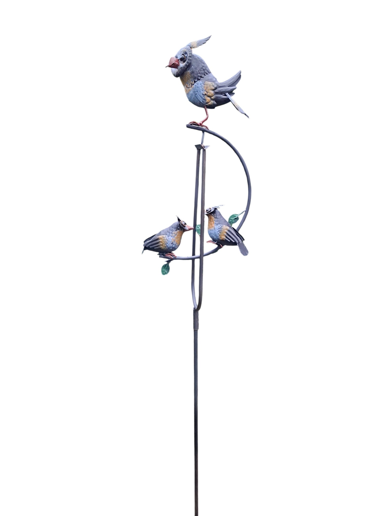 Moeder Uil met Kids tuindecoratie – detailfoto