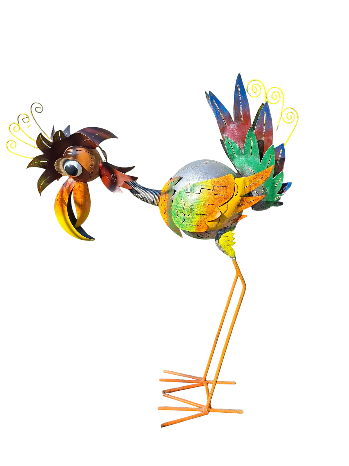Paradijsvogel tuindecoratie – detailfoto