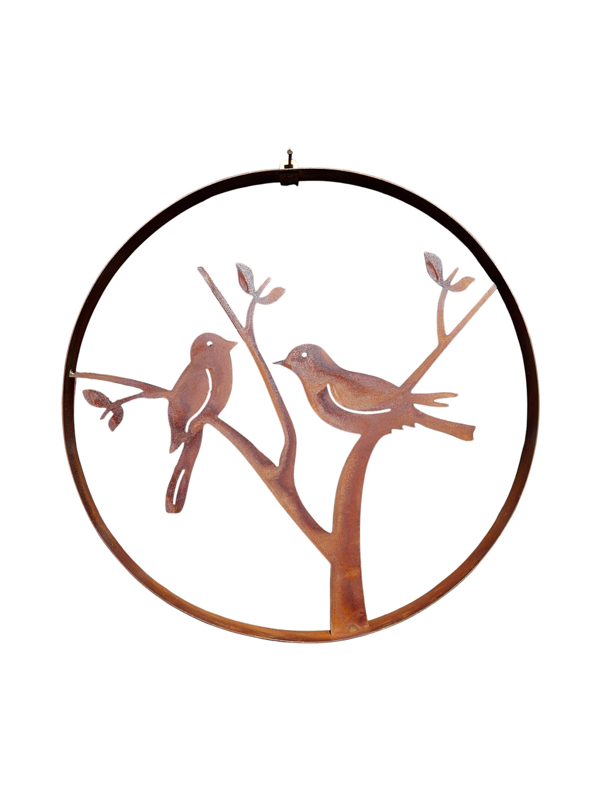Ring 2 vogeltjes tuindecoratie – detailfoto