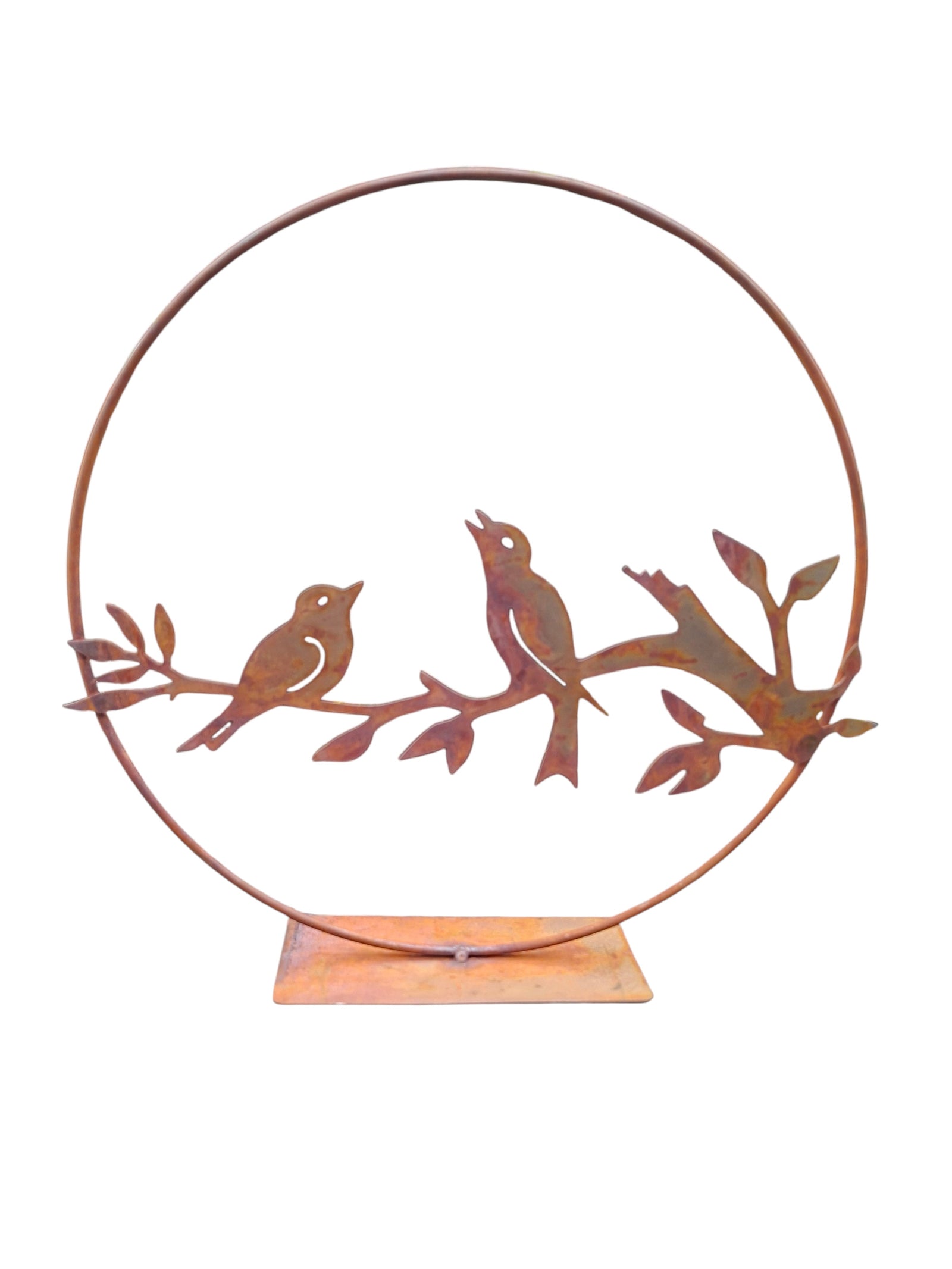 Staande ring Horizontaal met Vogels tuindecoratie – detailfoto