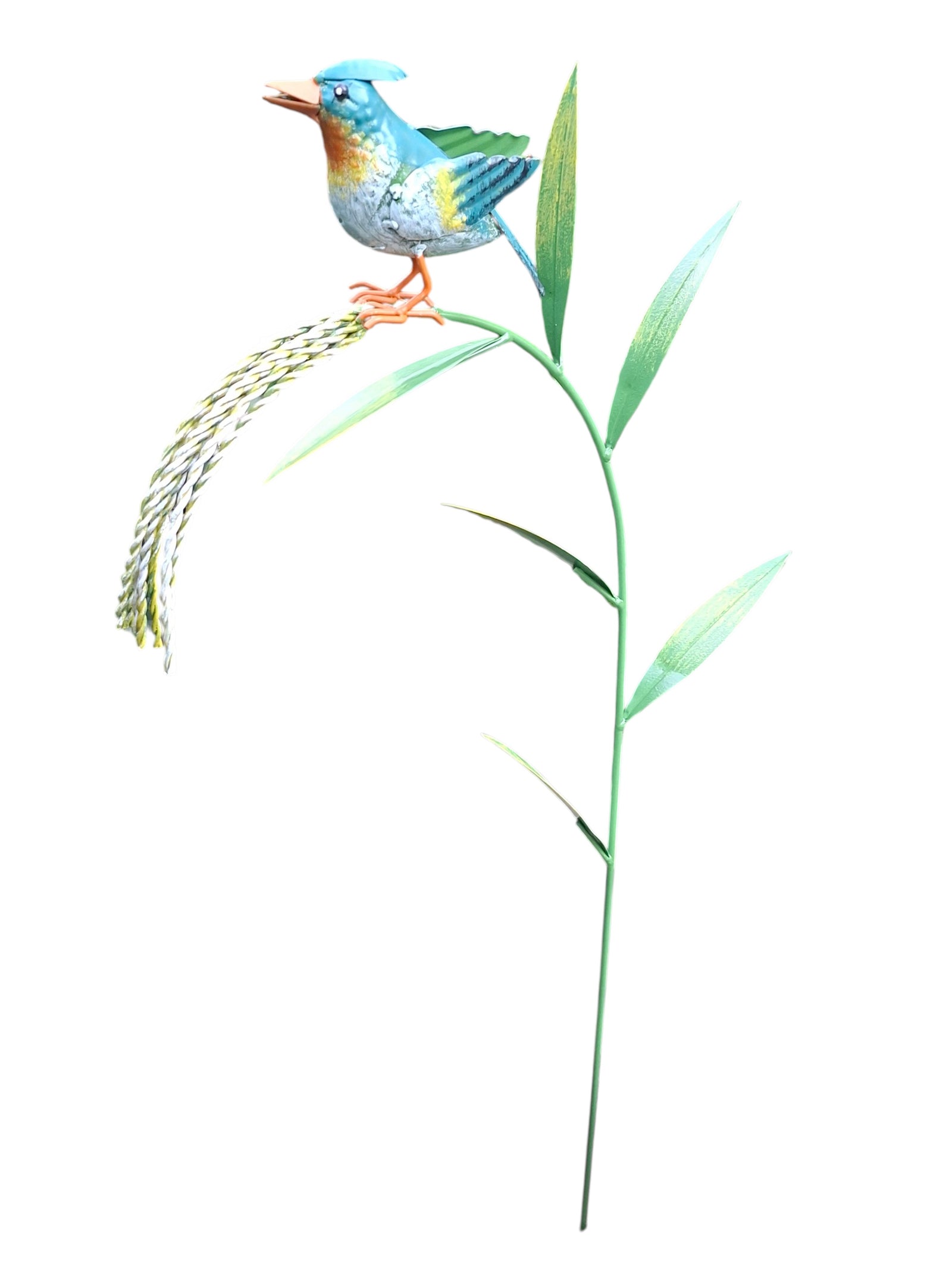 Vogel op Halm tuindecoratie – detailfoto