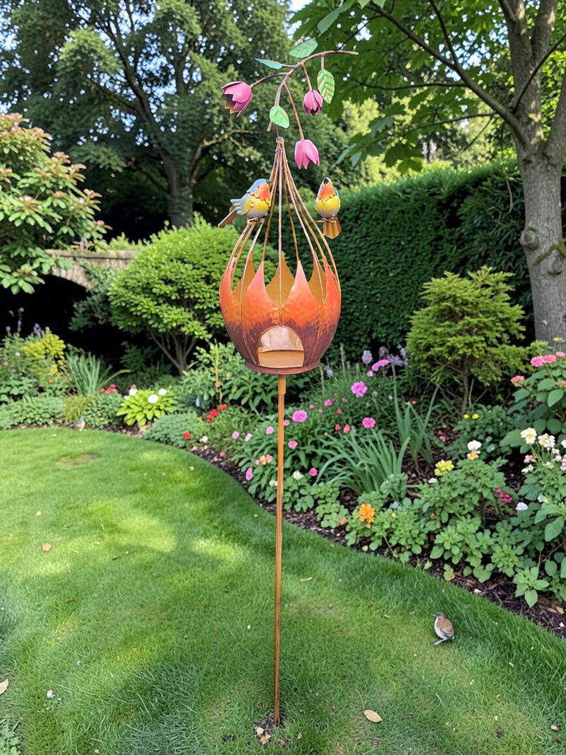 Vogel voer op standaard