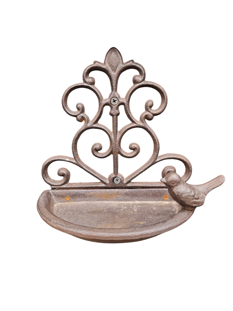 Wall-mounted feeding trough flat