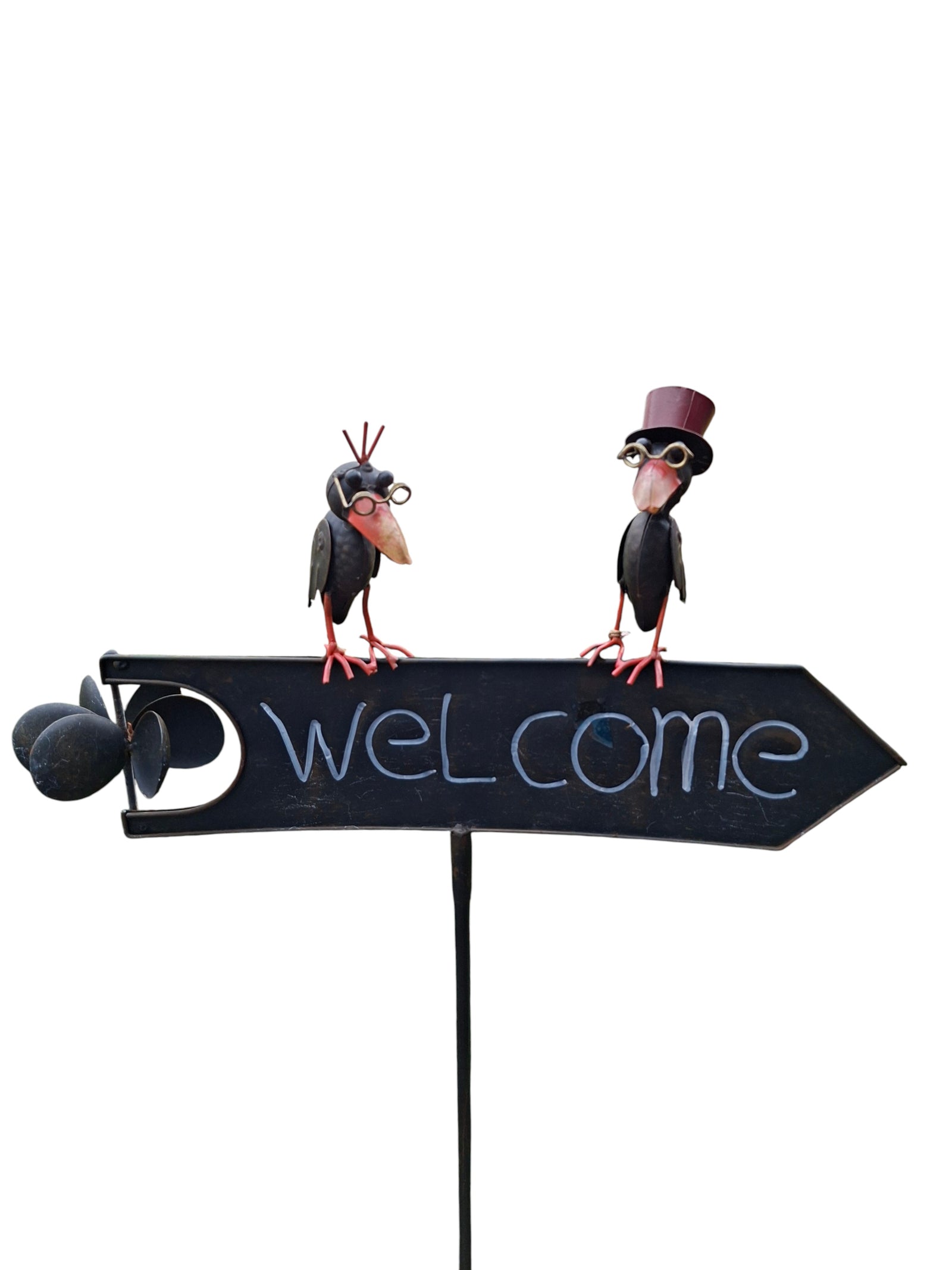 Welcome tuindecoratie – close-up